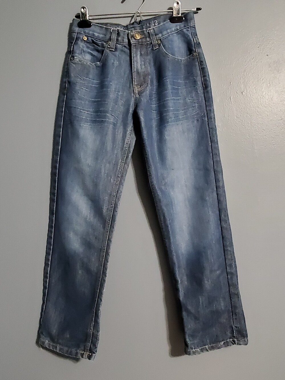 PD&C Boy's Straight Fit Blue Jeans Size 12